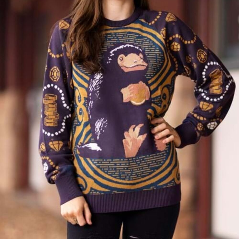 Fantastic Beasts Niffler Adult Unisex Sweater, Size Large
